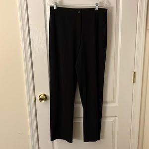 Size 12 black poly rayon gabardine trousers